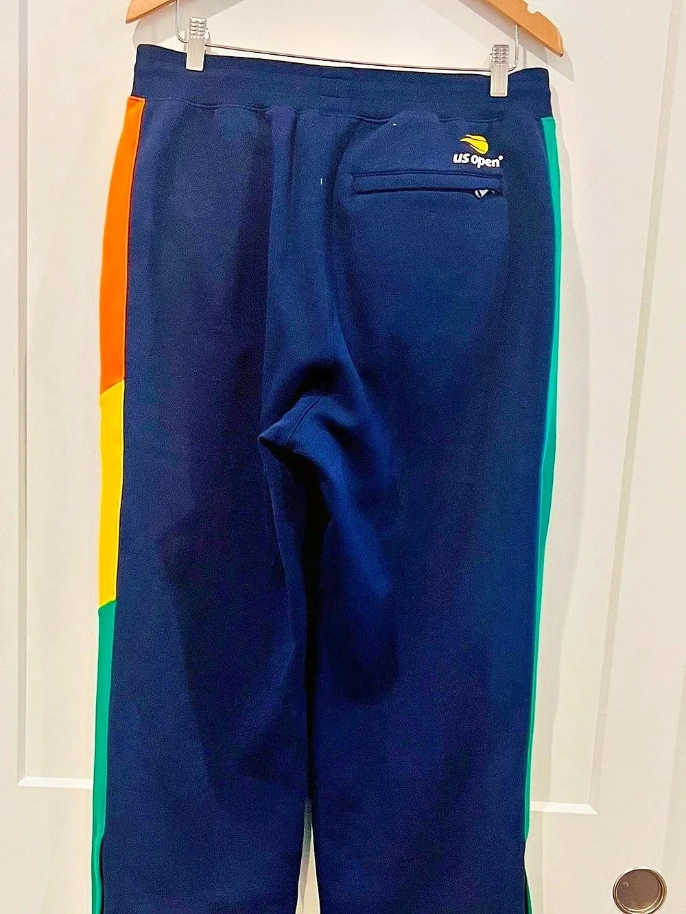 🎾 Polo Ralph Lauren 2024 US Open Ball Crew Pants Color Block Blue & Green L